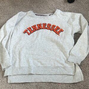 Women's Gray Sweater with Orange Tennessee Print